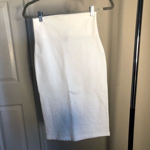 White pencil skirt